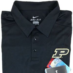 Nike Purdue Boilmakers Dri Fit Polo Shirt Sz XXL